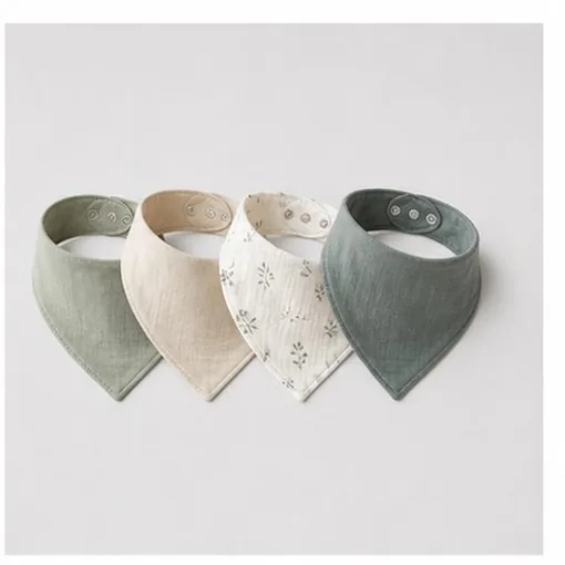 Bandana Bib, Pack of 4 — 6-12 m